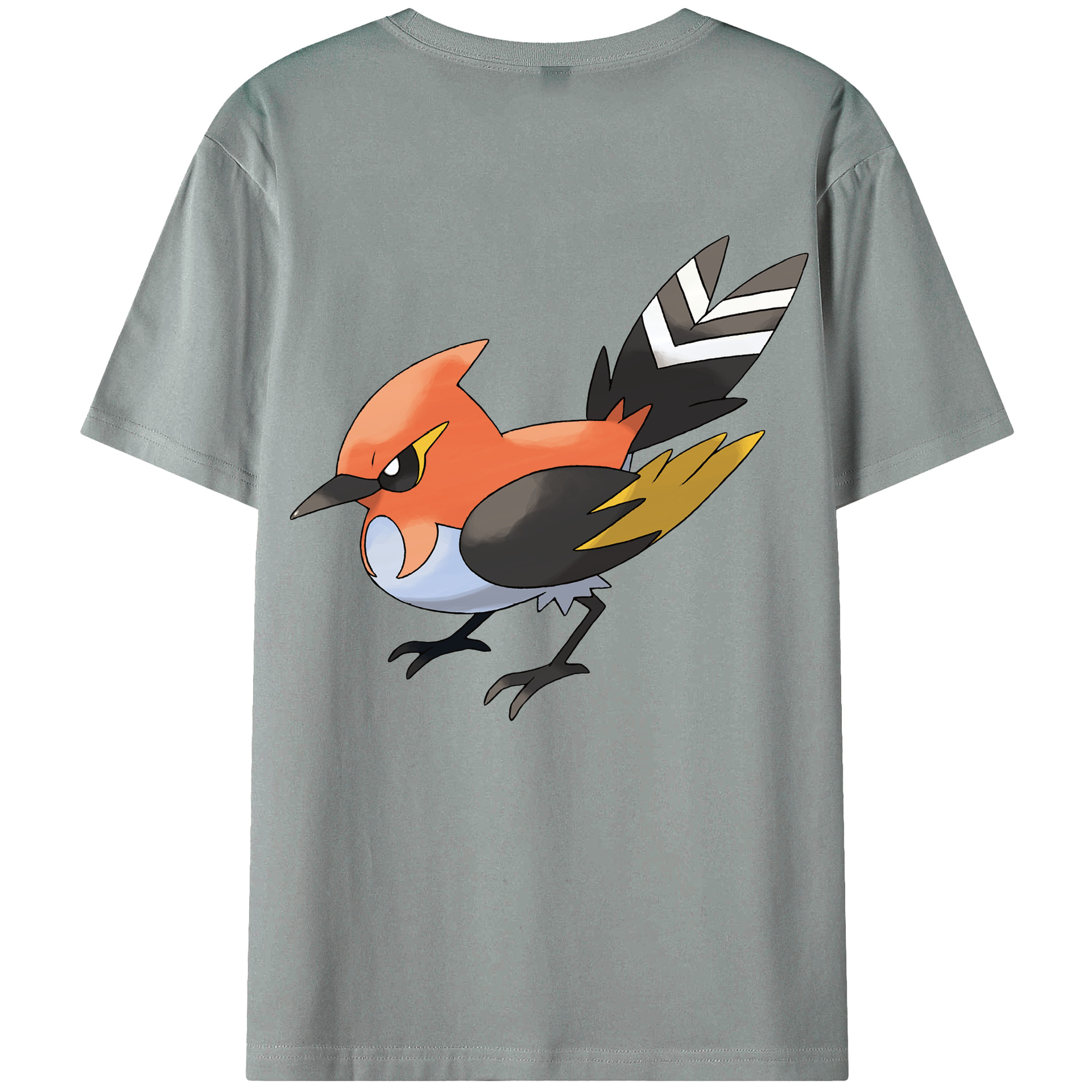 （画像用） ポケットモンスター Pokémon 綿100％ メンズ半袖Tシャツ（バックプリント） 通気性